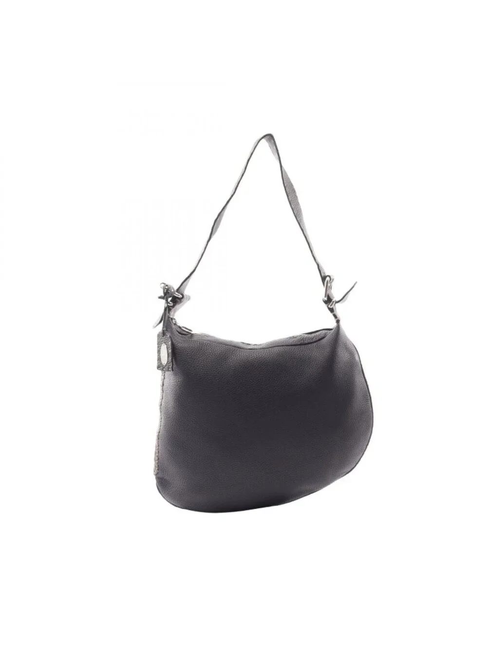 Fendi Shoulder Bag Selleria Black Leather